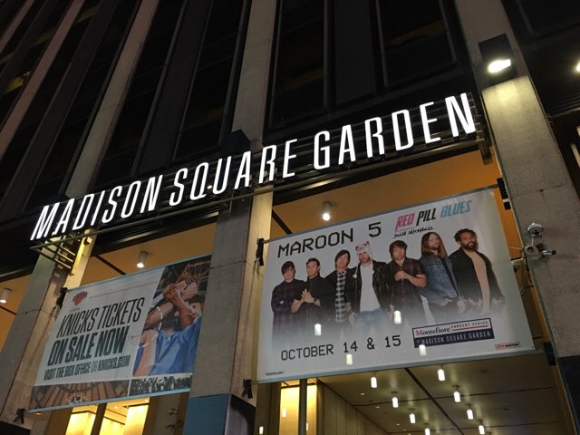 Maroon 5 Madison Square Garden Ny 日々 コレ ちえぞう